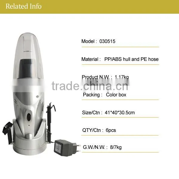 DC 4.8V 25W handy vacuum cleaner with high quality