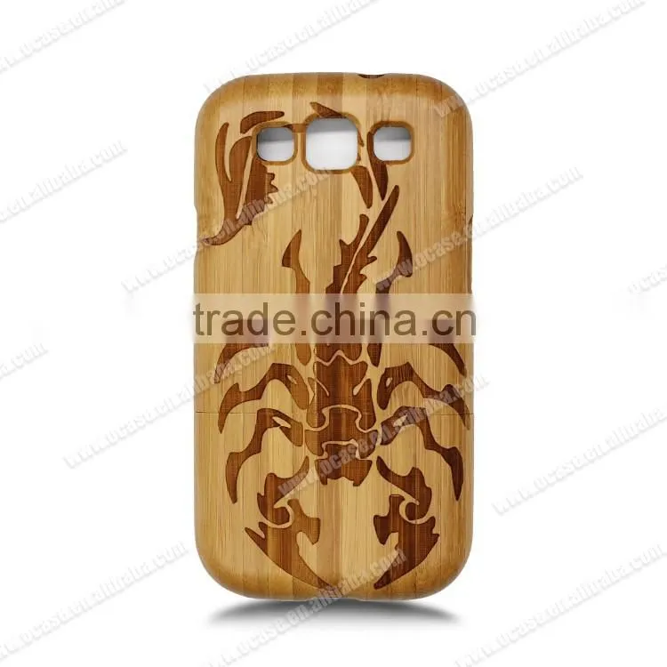 Wood Carving Design Mobie Phone Back Cover for Samsung S3