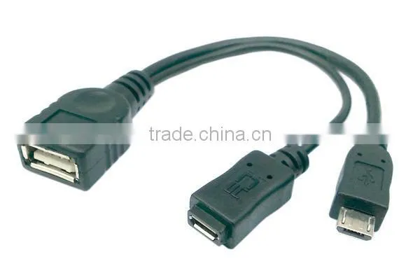 USB to Mini USB and Micro USB Splitter cable Y cable