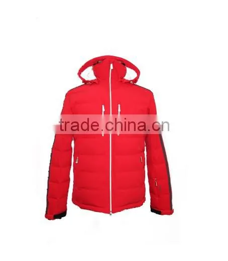 Top Quality red winter windproof waterproof mens ski coat