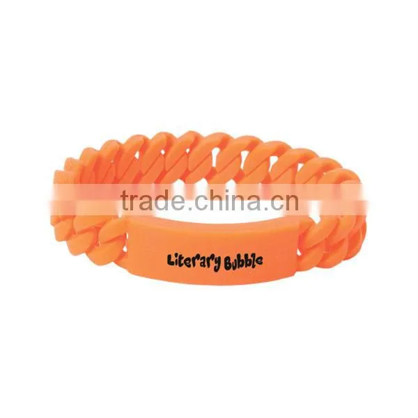New Design Best Sales Silicone Tyvek Bracelet Twist Rubber Braided Bracelet