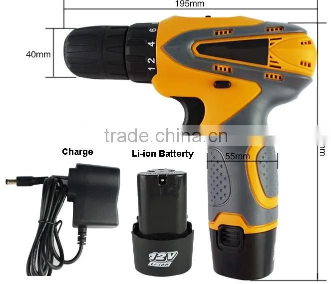 AM-D1200C,12V Rechargeable Portable Electrical Drill