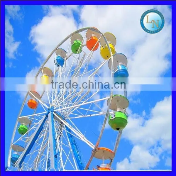 Amusement park products! China 16kw high quality ferris wheel with colorful LED lights