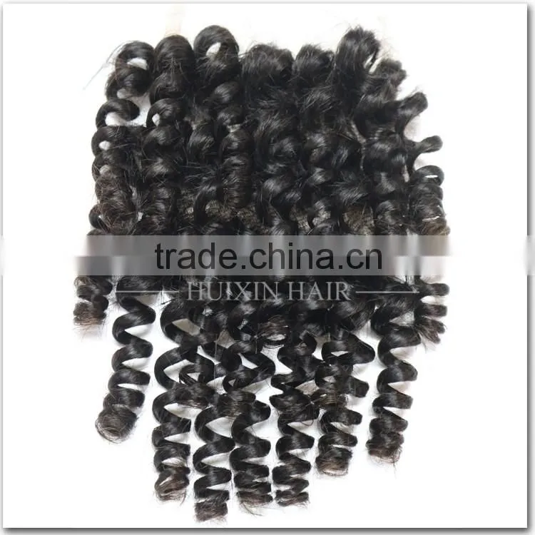 Best Price Top Quality Virgin Brazilian Hair Lace Closure Brazilian Baby Curly Lace Closure