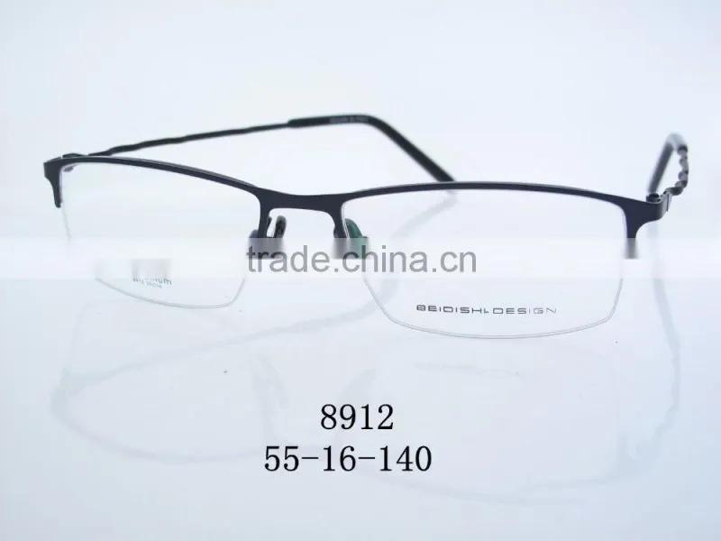2016 New stylish women spectacle frame half rimless 8912