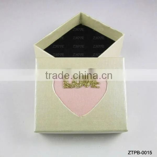 Wholesale Gold Love Heart Jewlery Gift Box ZTPB-0012