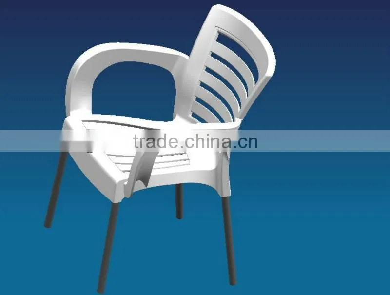 adequate quality good design white interchange plate plastic arm chair injection mould