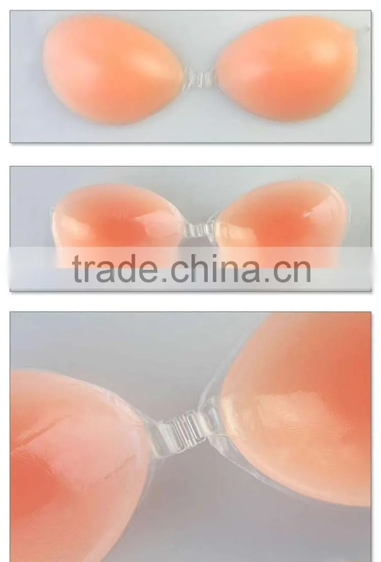Nice beauty High Quality Reasonable Price 100% Silicone Adhasive Strapless Push Up Sexy Bra