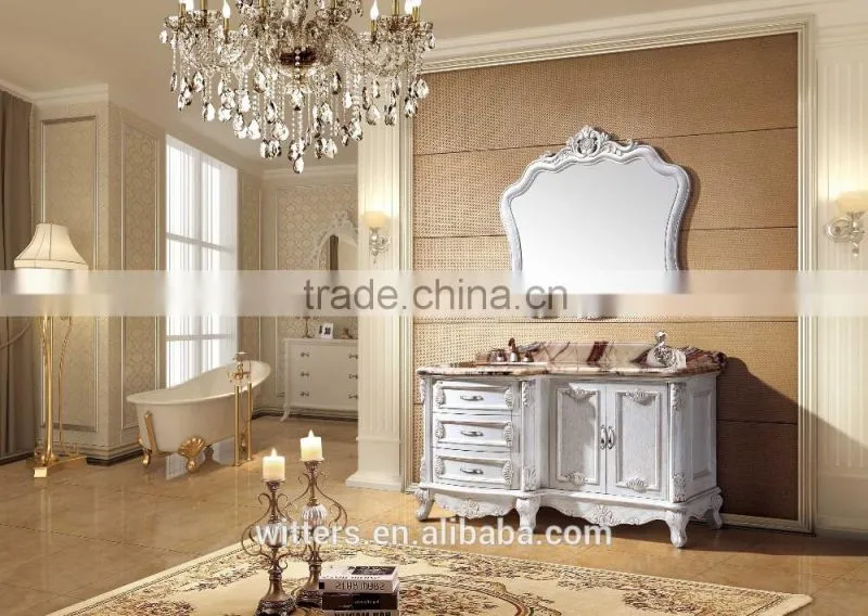 2015 new design endurable White italian bathroom vanity WTS834
