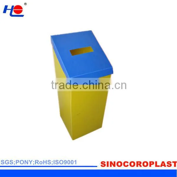 Recyclable PP Coroplast Green Bin