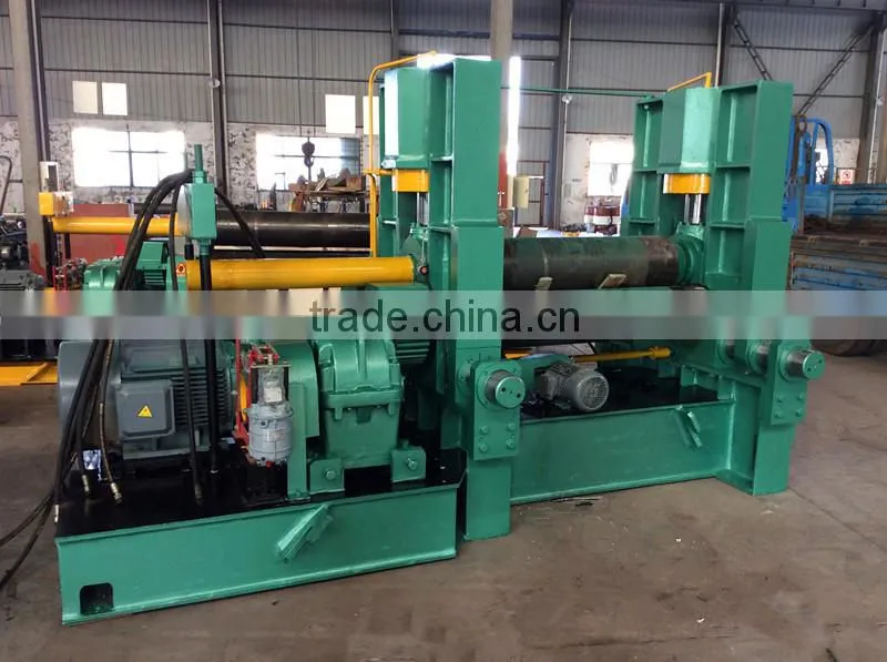 CNC hydraulic upper roller universal metal rolling machine