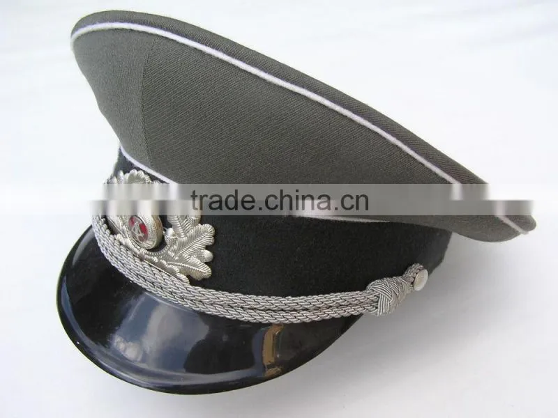 US Navy Admiral Officer Khaki Peaked Cap. custom peak caps