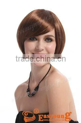 Wholesale price offer Ladies dark gold very short bob hair wigs for black women