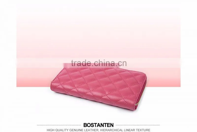 fashion plaid leather hand purse for women