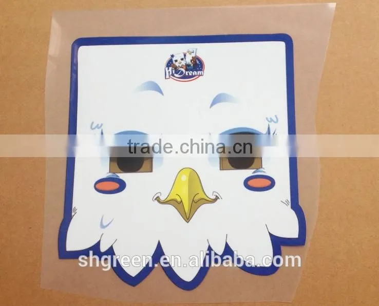 Cute girl heat transfer iron sticker for clothing