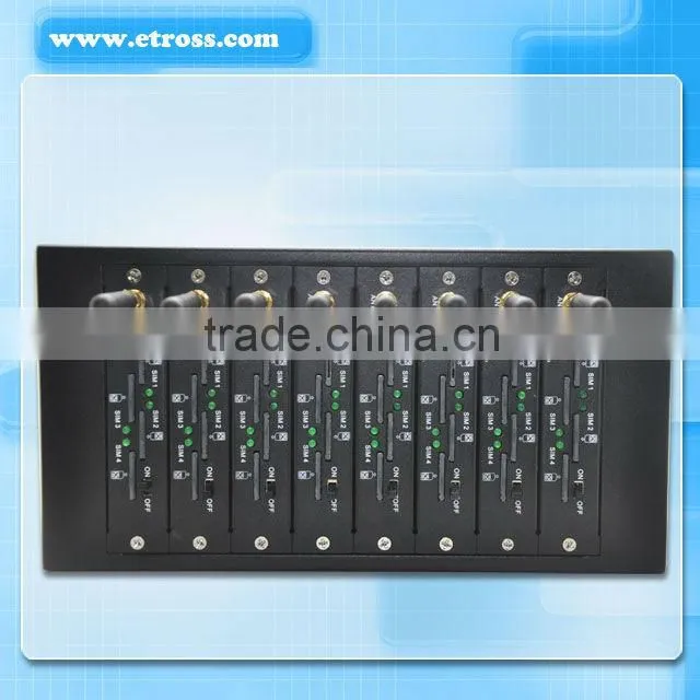 SIM rotation and IMEI change Anti-SIM block 8 ports 32 sims gsm modem pool