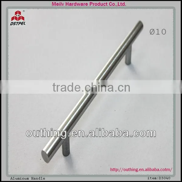Stainless Steel solid T style bathroom cabinet drawer Handle D3040