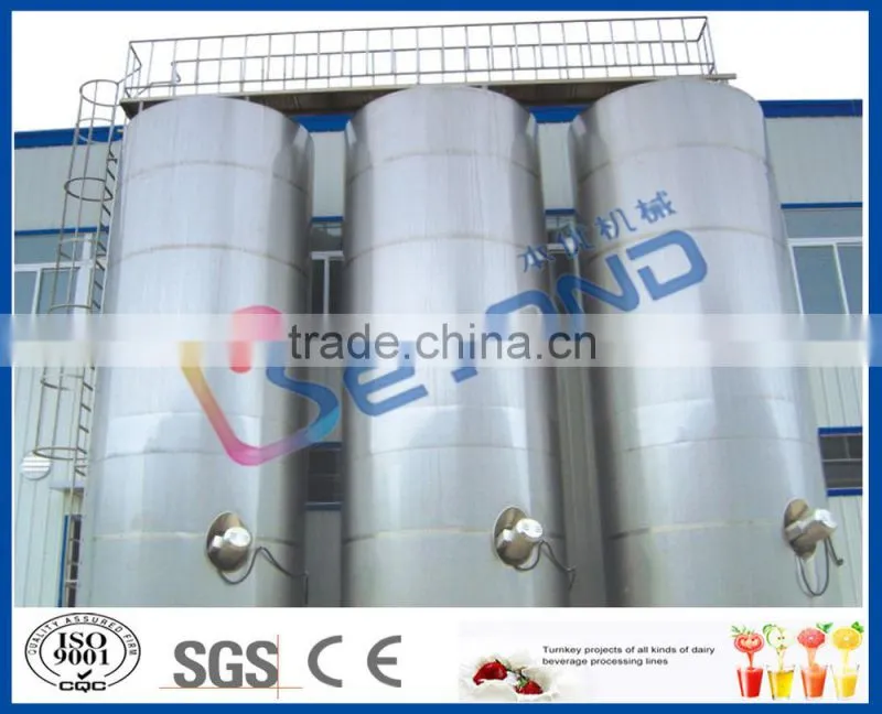 large capacity stainless steel milk storage silo