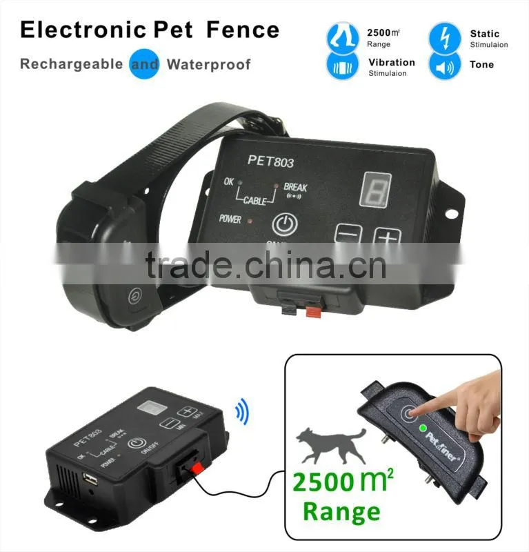 Invisible outdoor dog fence in ground pet fencing system