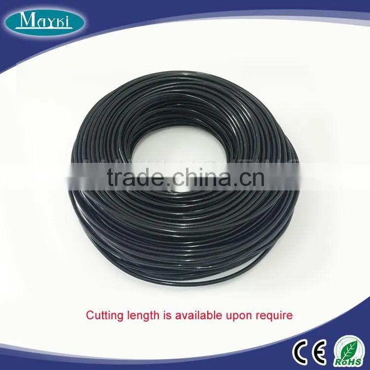 11mm solid core end glow fiber cable with black PVC cover for outdoor decoration