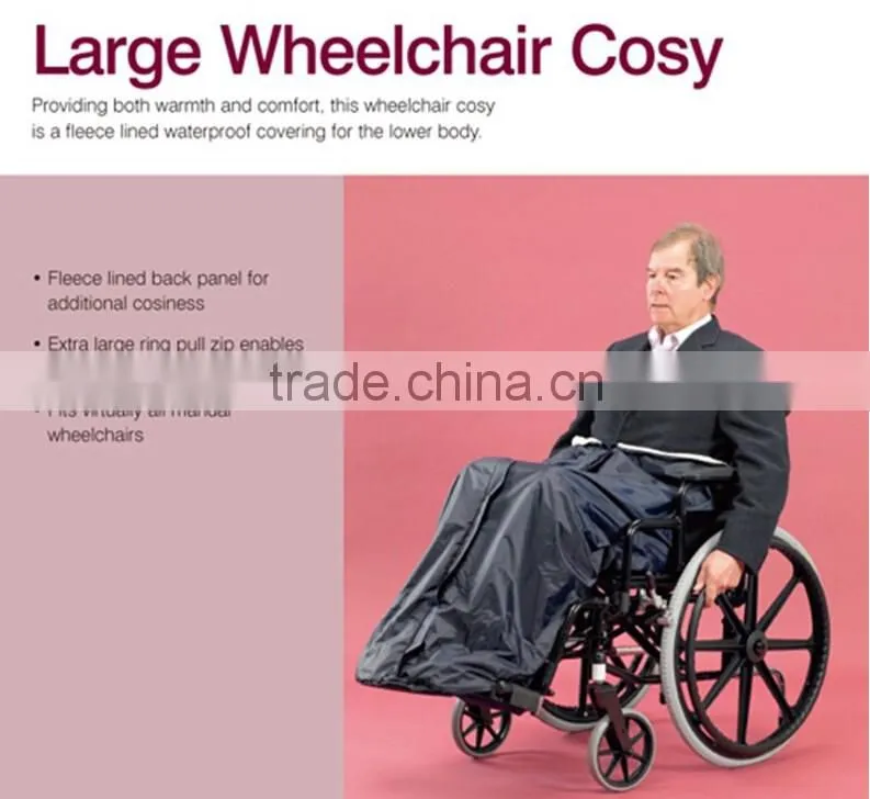 Wheelchair Accessories Zip Foot Leg Cover Keep Warm Clothes Lining Waterproof Wheelchair Cosy