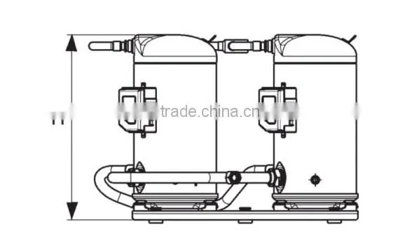 Copeland Tandem Compressor ZRT288KCE-TFD