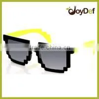 8-bit Pixel Two Tone Glasses Nerd Video Game party Pixelated Sunglasses
