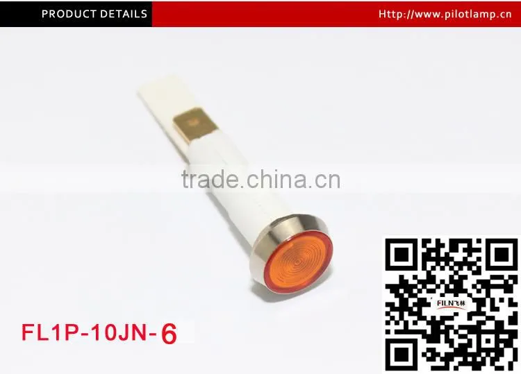 Dia 10mm nylon PA66 Oven Round 12v mini led light indicator