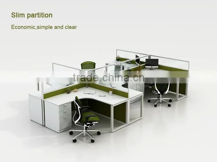 2016 HOT SEAL new design thin-wide connection fabric office partition (C-series)