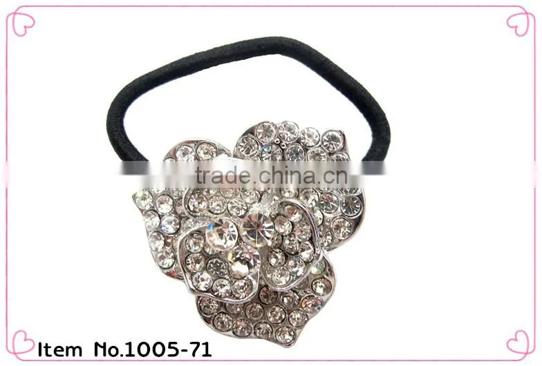 girls elastic hairband elastic hair band with pearls