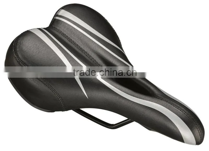 Popular PVC bicycle saddle, bike seat post for road bike mountain bicycle