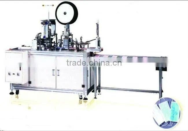 Ultrasonic auto-ear onto mask machine