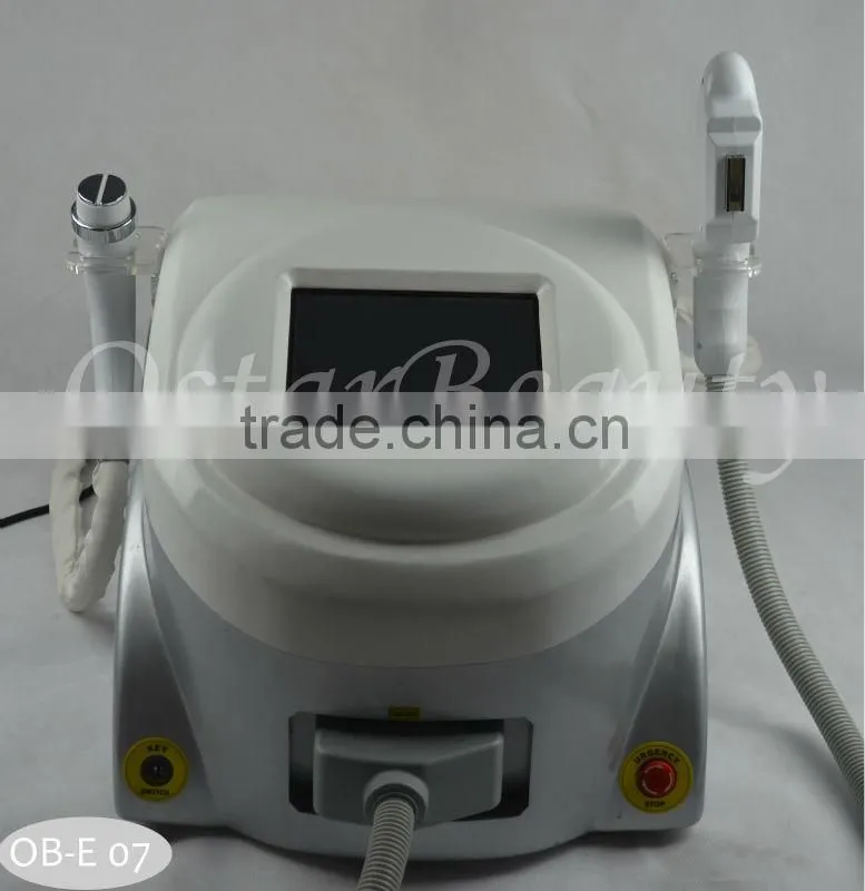 (CE/ISO13485) elight ipl/rf hair removal machine with 2handles OB-E 07