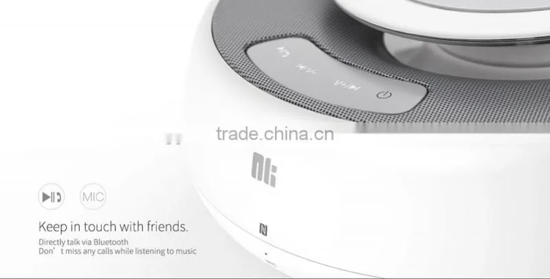 Nillkin Cozy NFC Bluetooth Speaker with MC2 Wireless Charger Alarm Clock Support Phone Call Aux Audio Input Fashion Ornaments