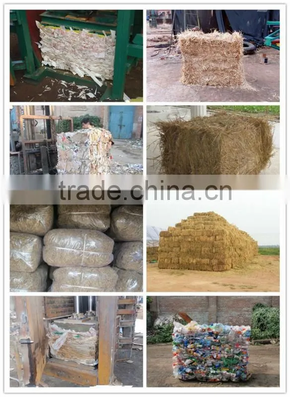 Hydraulic fabric bale packing machine
