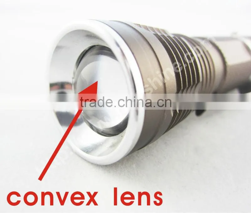 high power telescopic zoom 5 modes led flashlight