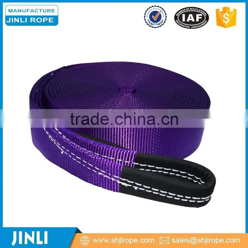 snatch strap/recovery strap/ car tow strap/ nylon and polyester strap car tow snatch recovery strap