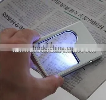2013 New Credit Card 3x 6x Magnifying LED Light Jewelry Loupe Magnifier