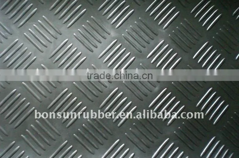 T 3mm black five poles checker mat