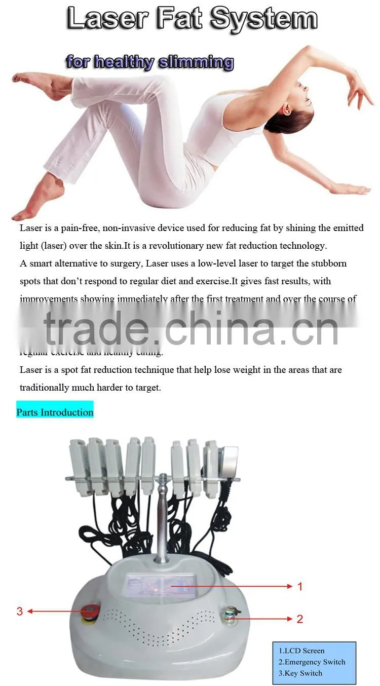 2017 Professional Non-invasive Laser Slimming System for reduce overall body fat