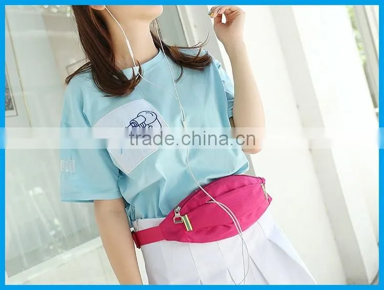 Travel sport running cycling waist bag with led /waist pouch