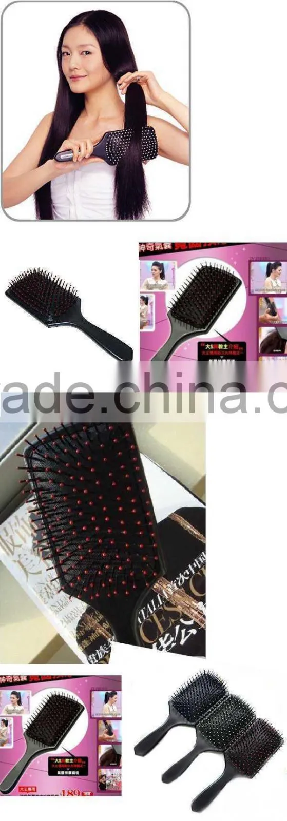 Wholesale wooden hair make up brush for beauty