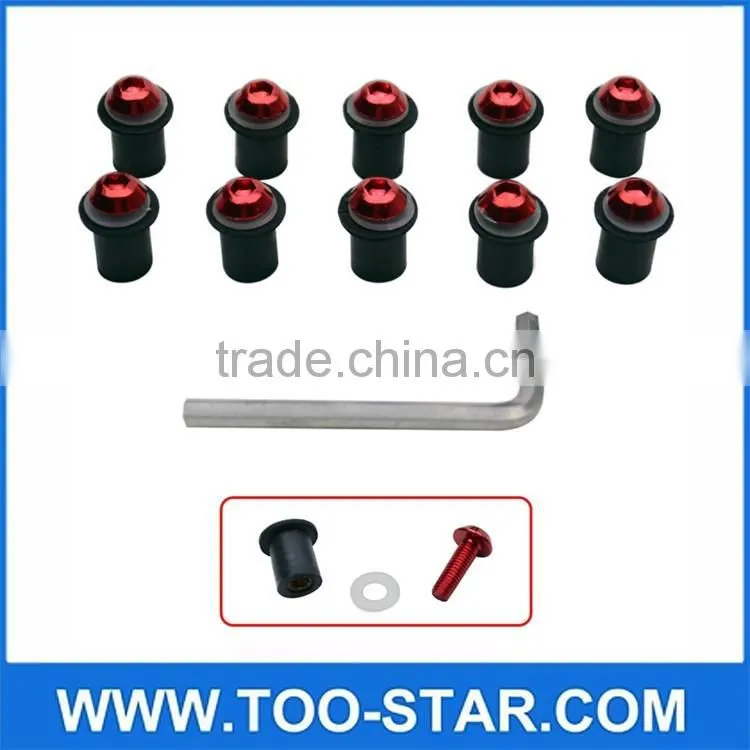 Universal Windscreen Windshield Bolts Screw Kit For Honda Suzuki Yamaha Kawasaki