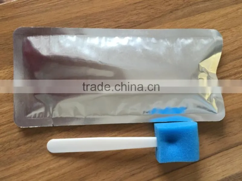 Factory directly sell latex free swab providone iodine scrub swabstick for doctor before surgical free sample