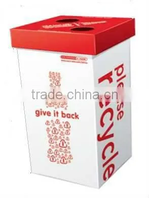 Corrugated plastic waste bins