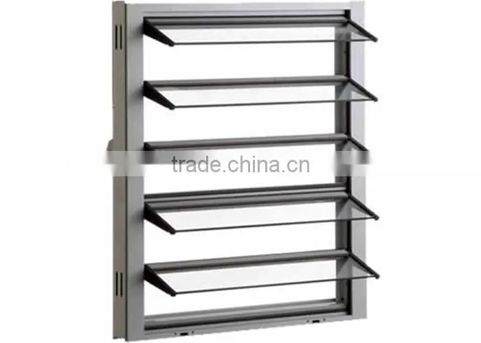 bathroom room PVC glass vertical louver window