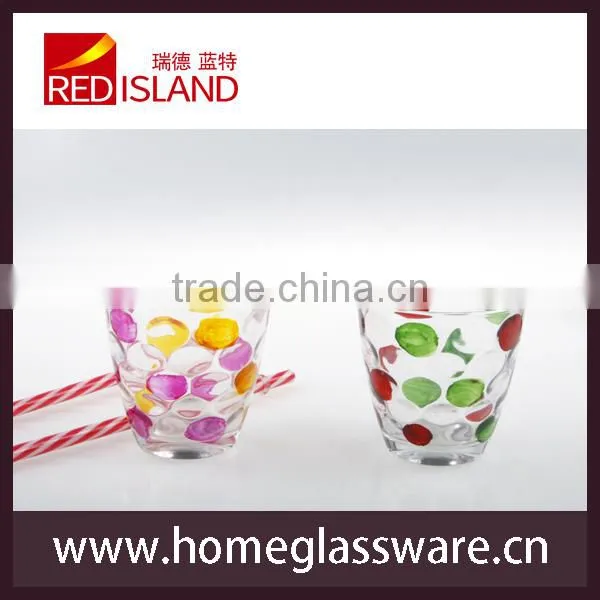colored glass water cup drinkware barware