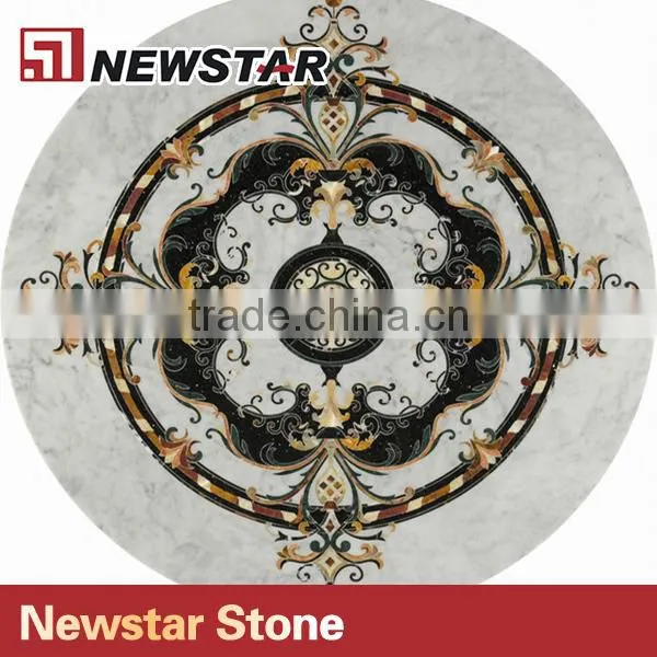 Newstar waterjet round marble medallion