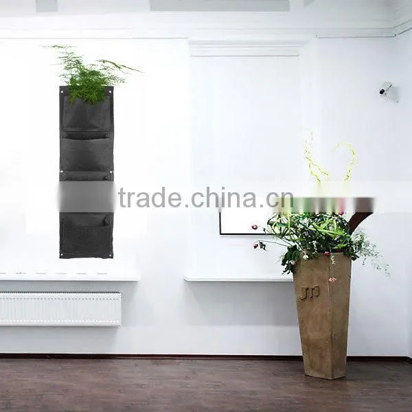Garden Wall Planting Bags,Wall Hanging bag With Pockets,Indoor Hanging Planters