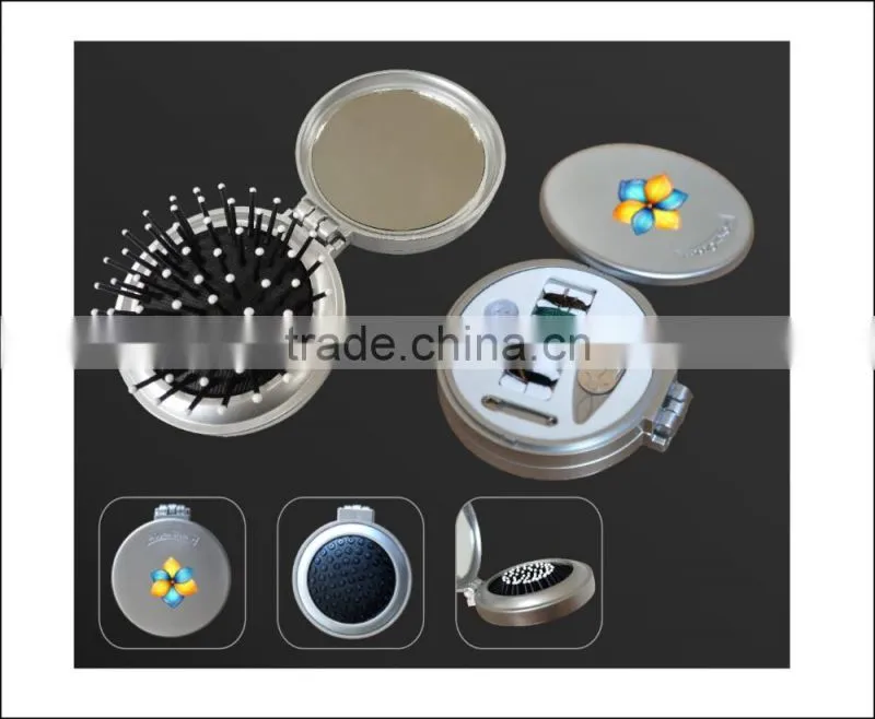 2016 trending products hair brush/ sewing set/ wholesale mirror kit /mirror comb set